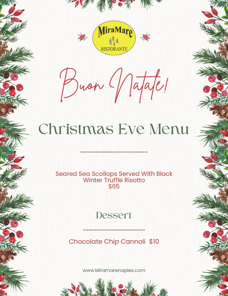 Experience a Magical Christmas Eve 2025 at MiraMare Naples!