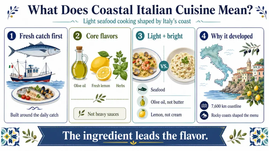 What Does Coastal Italian Cuisine Actually Mean